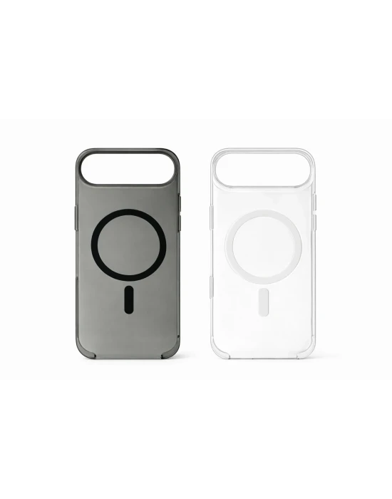 İphone 17 Air ile Uyumlu Magsafe Özellikli Kristal Netlik Sararmaz PC Clear Case