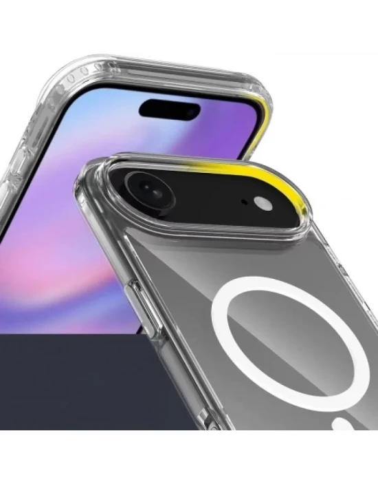 İphone 17 Air Magsafe Sert Şeffaf Telefon Kılıfı
