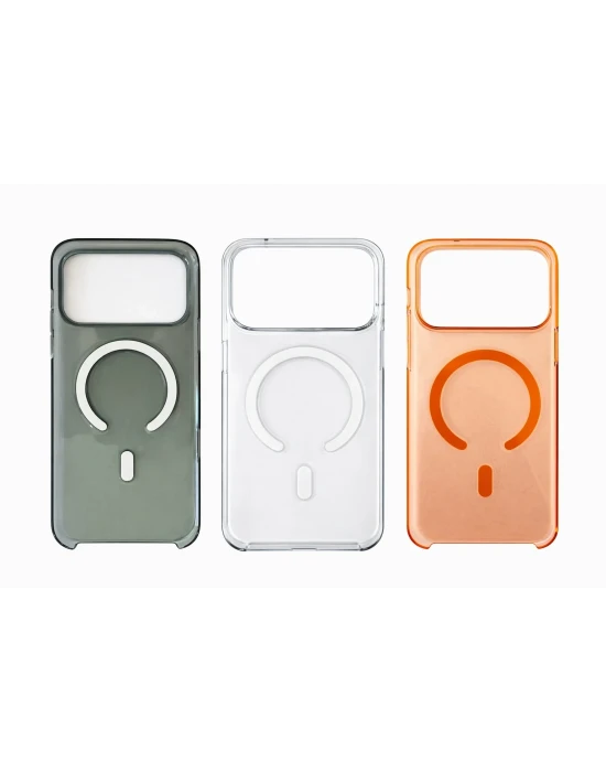 İphone 17 Pro ile Uyumlu Magsafe Özellikli Kristal Netlik Sararmaz PC Clear Case