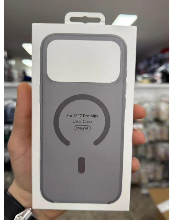 İphone 17 Pro Max ile Uyumlu Magsafe Özellikli Kristal Netlik Sararmaz PC Clear Case