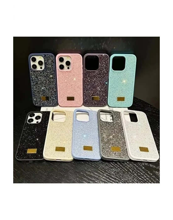 İphone 17 Pro Max Sw İnce Taşlı Premium Kılıf