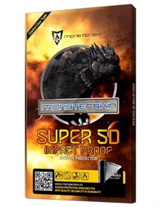 İPHONE 7-8 PLUS MONSTER 5D SÜPER PET EKRAN KORUYUCU SİYAH