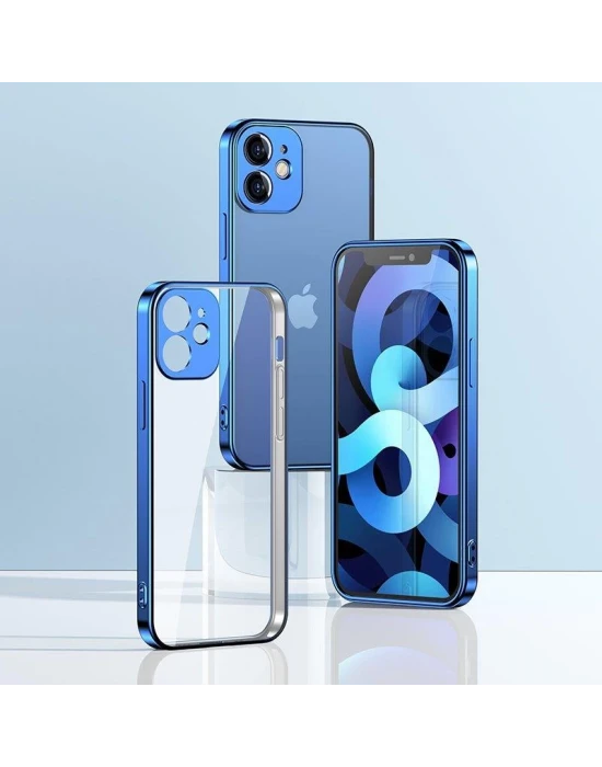İphone  New Beauty Elektro Çerçeveli Ultra İnce Kılıf