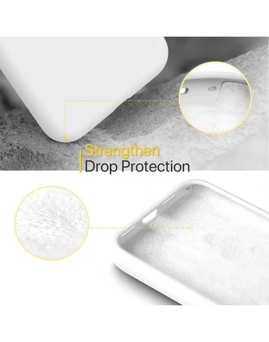 İphone Silikon Case Mikrofiber İç Arka Koruma Telefon Kılıfı