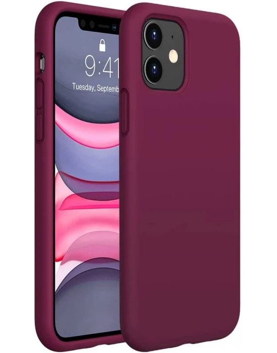 İphone Silikon Case Mikrofiber İç Arka Koruma Telefon Kılıfı