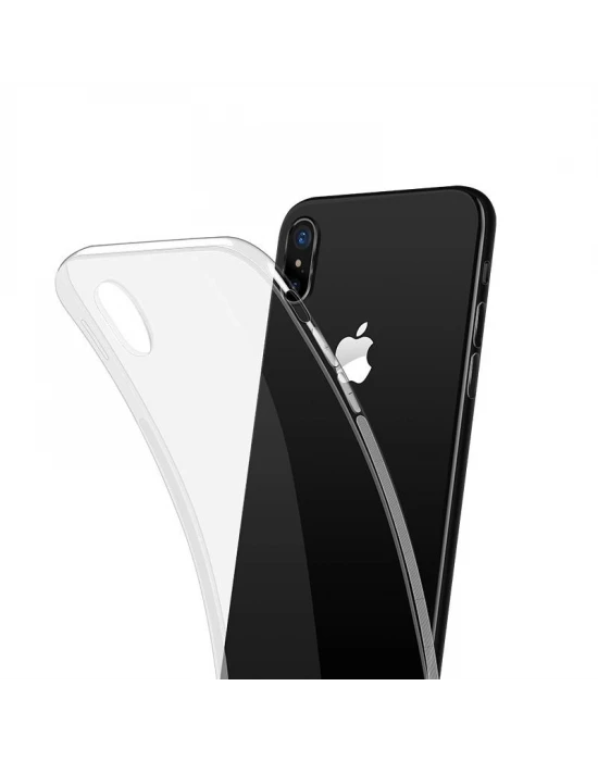 iPhone X Comely Series Şeffaf Silikon Cep Telefonu Kılıfı