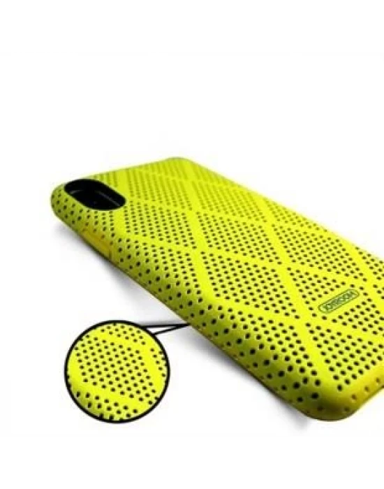 iPhone X/XS Joyroom Huki Series Sarı Delikli Silikon Kılıf