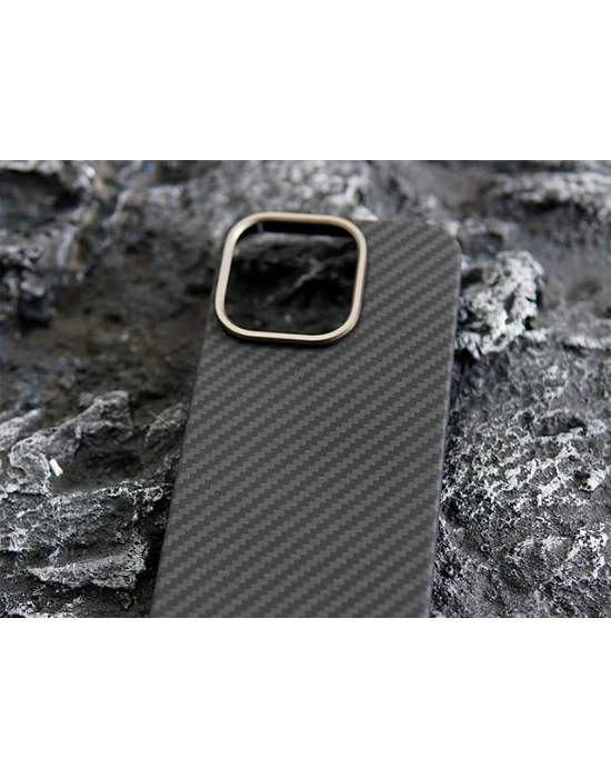 Joykevlar İphone 16 Pro Gerçek Kevlar Carbon Premium Telefon Kılıfı