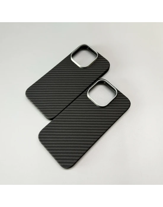Joykevlar İphone 16 Pro Max Gerçek Kevlar Carbon Premium Telefon Kılıfı