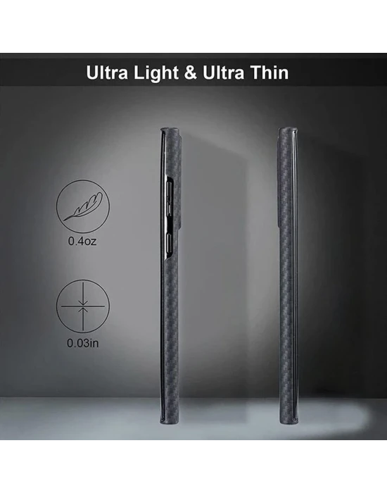 Joykevlar Samsung S25 Gerçek Kevlar Carbon Premium Telefon Kılıfı