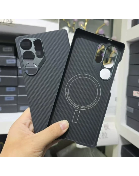 Joykevlar Samsung S25 Ultra Gerçek Kevlar Carbon Premium Telefon Kılıfı