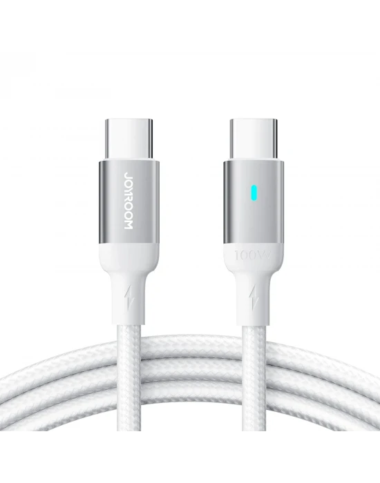 Joyroom 100W Data Kablo Type-C to Type-1.2m-Beyaz