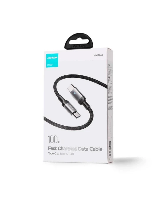Joyroom 100W Type-Cden Type-C Örgü Şarj Ve Data Kablosu 3 Metre