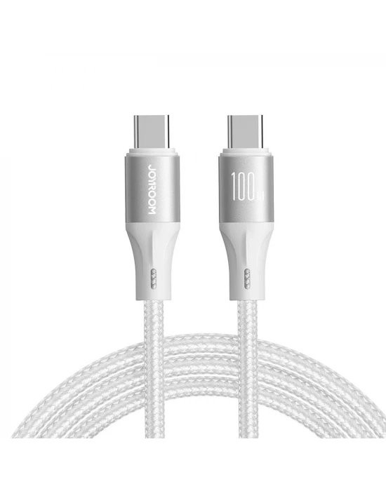 Joyroom 100W Type-C-Type-C Metal Hızlı Şarj Kablosu 1.2 Metre