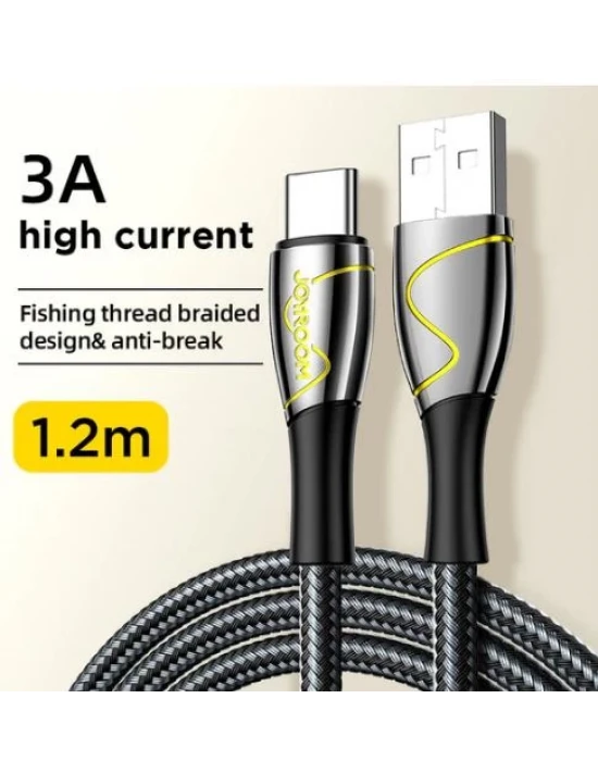Joyroom 1,2 mt Usb Lighting Metal Kopmaz Kablo