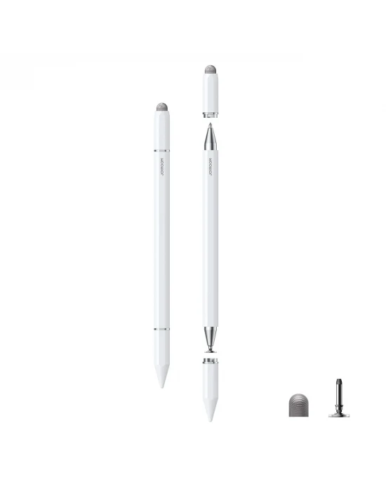 JOYROOM 3ü 1 Arada Manyetik Pasif Kapasitif Stylus Kalem - Beyaz