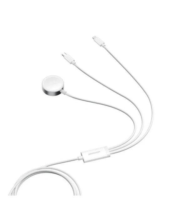 Joyroom 3ü 1 Arada Watch Magnetic Şarj + Lightning + Type-C Kablo