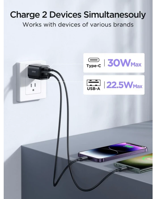 Joyroom 30W Pd 2 Port Şarj Aleti