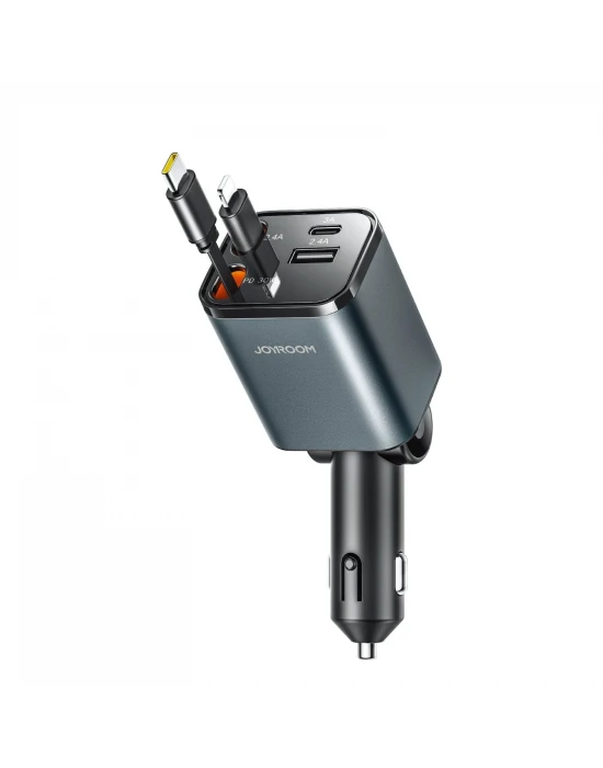 Joyroom 50W 4 Port pd+Usb+Çekmeli Araç Şarj Çakmaklık