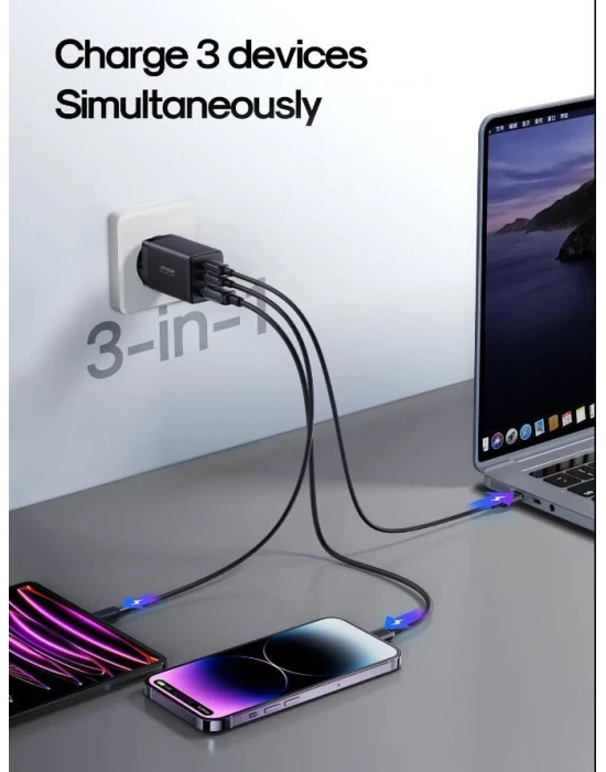 Joyroom 65W Pd Usb Çoklu Şarj Kablosu