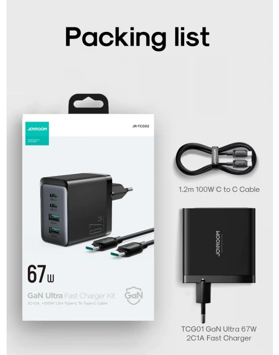 Joyroom 67 W Pd Usb Çoklu Şarj Kablosu