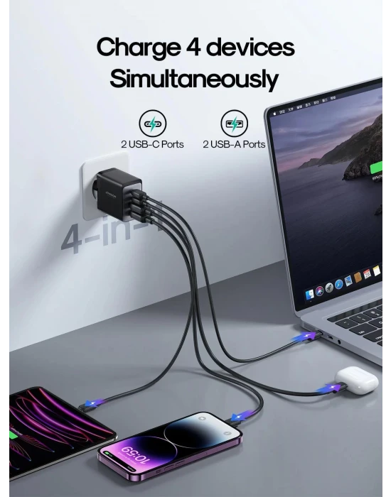 Joyroom 67 W Pd Usb Çoklu Şarj Kablosu
