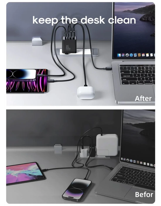 Joyroom 67 W Pd Usb Çoklu Şarj Kablosu