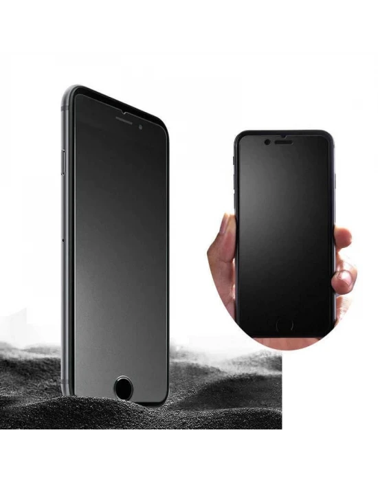 Joyroom Alen Matte Full Cam iPhone 7-8 Temperli Cam Ekran Koruyucu Siyah