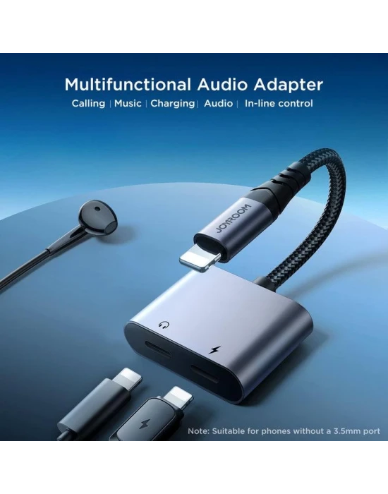 Joyroom Arama Destekli Audio Adapter Lightning - Dual Lightning