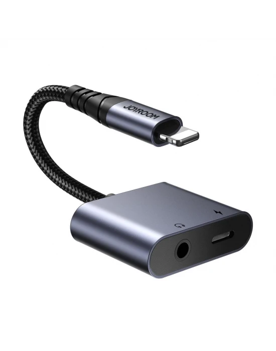 Joyroom Arama Destekli Ses Çevirici Adaptör Lightningden 3.5mm + Lightning
