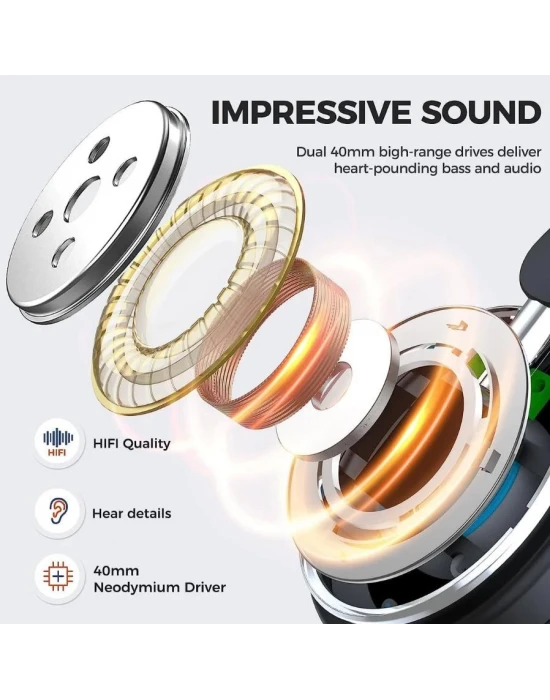 Joyroom Bluetoothlu Kafaüstü Kulaklık