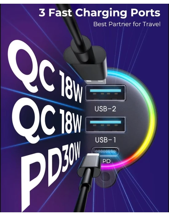 Joyroom Çoklu Araç şarj Wireless FM Transmitter