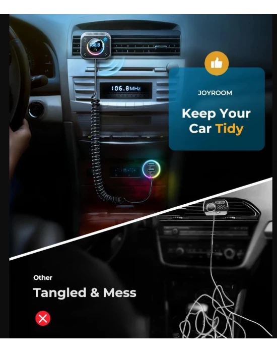 Joyroom Çoklu Araç şarj Wireless FM Transmitter
