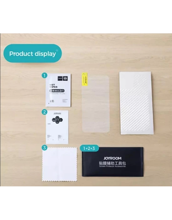 Joyroom İphone 14 Pro Max HD Temperli Cam Ekran Koruyucu