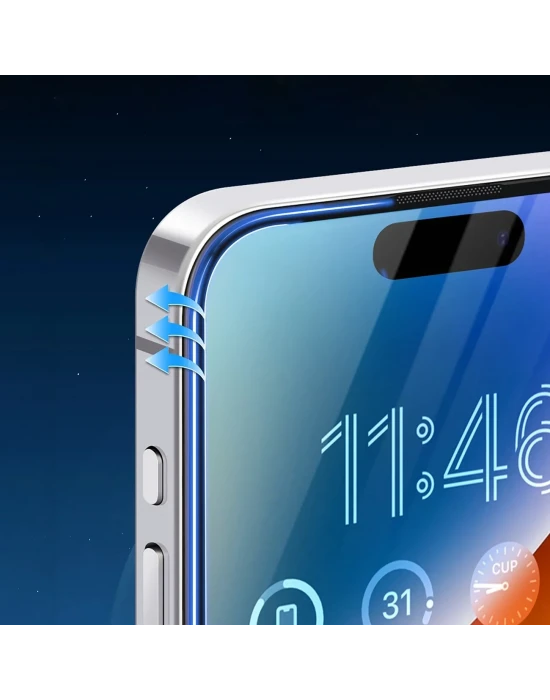 Joyroom İphone 15 Pro 3D Hayalet Gorilla Cam Ekran Koruyucu