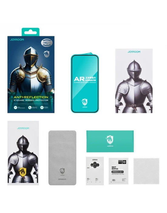 Joyroom İphone 15 Pro Max Anti-Reflection Gerçek Gorilla Glass Cam Ekran Koruyucu