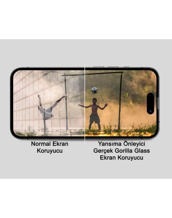 Joyroom İphone 16 Pro Anti-Reflection Gerçek Gorilla Glass Cam Ekran Koruyucu