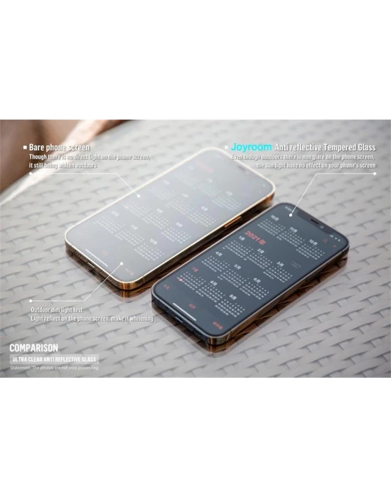 Joyroom İphone 16 Pro Anti-Reflection Gerçek Gorilla Glass Cam Ekran Koruyucu