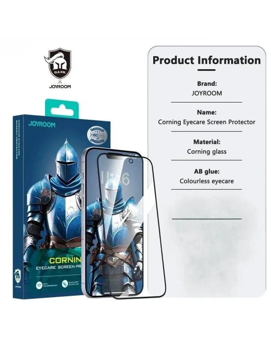 Joyroom İphone 16 Pro Max Eyecare Göz Korumalı Gorilla Cam Ekran Koruyucu