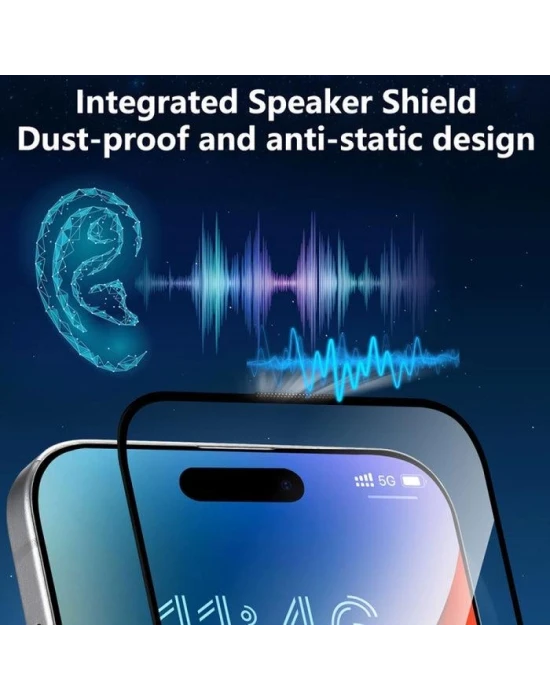 Joyroom İphone 16 Pro Max Uyumlu Gerçek Corning Gorilla Glass Cam Ekran Koruyucu