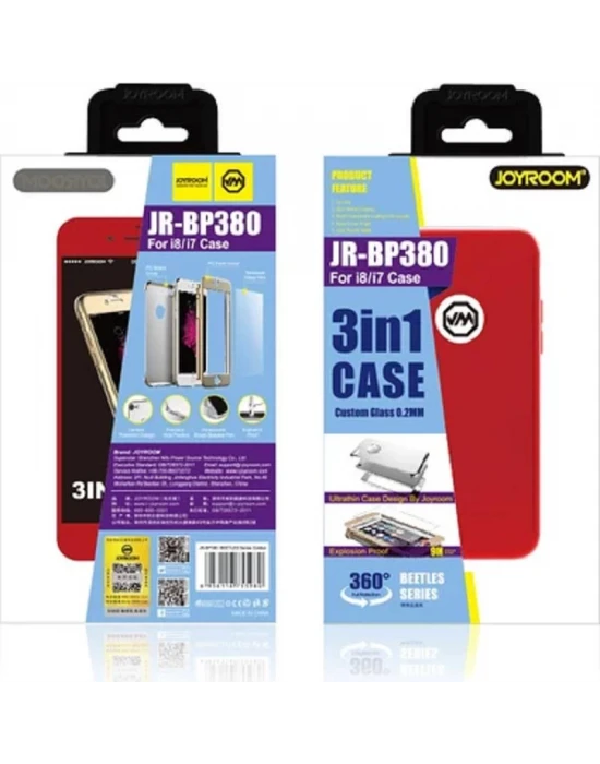 JOYROOM İPHONE 7-8 PLUS 3İN1360 CASE SİYAH