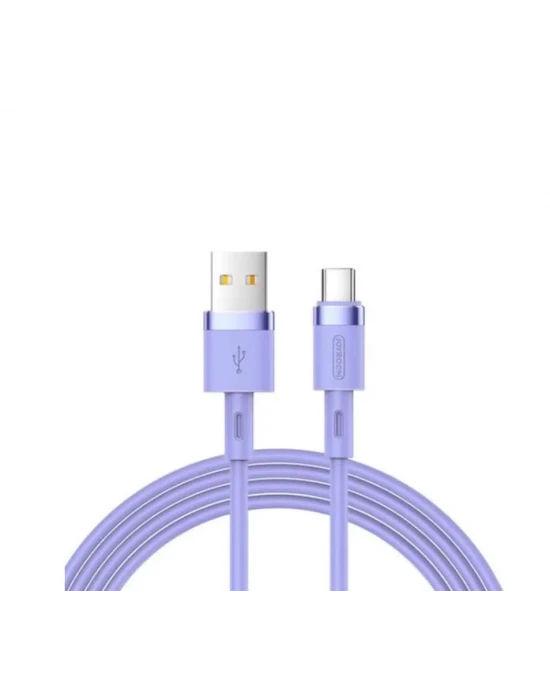 Joyroom İphone USB Renkli Yanmaz Silikon Data Şarj Kablosu