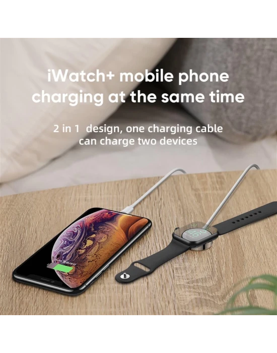 JOYROOM İPHONE WATCH 2 İN 1 ŞARJ KABLOSU
