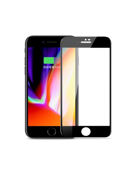 Joyroom JM225 İphone 7 Plus Tam Kaplayan Temperli Erkan Koruyucu Siyah