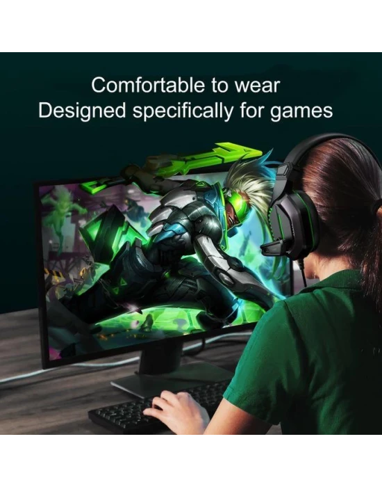 Joyroom JR-HG1 Kablolu Mikrofonlu Oyuncu Kulaklığı Gaming Wired