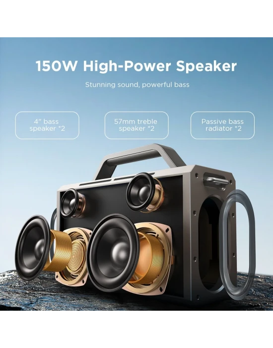 Joyroom JR-MW03 150w 2 Mikrofonlu 24.000 Mah Wireless Speaker