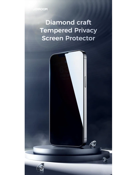 Joyroom JR-PF601 iPhone 12 Mini 2.5D Privacy Hayalet Ekran Koruyucu