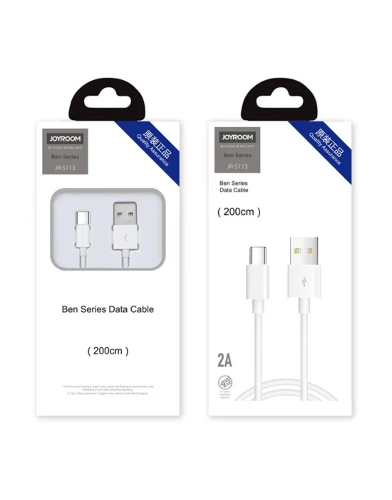 Joyroom Jr S113 Ben Serisi 2A iPhone Lightning 2 Metre Hızlı Şarj Kablosu