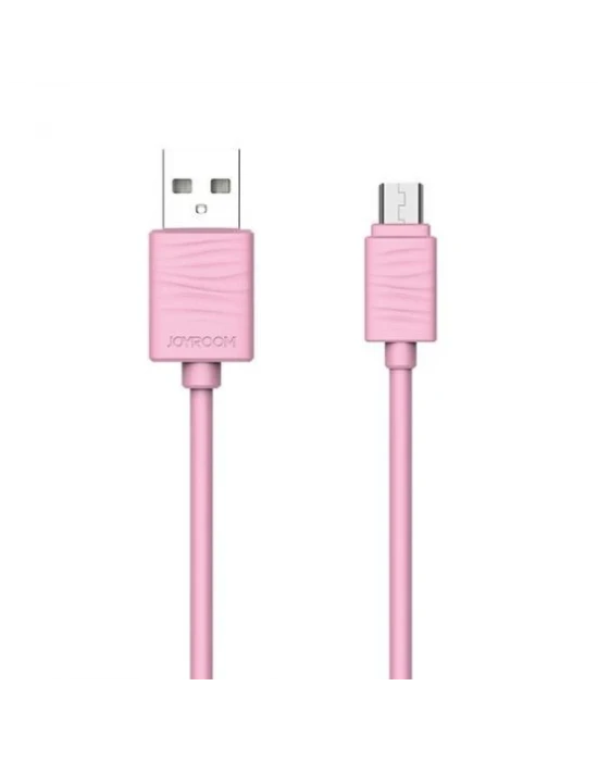 Joyroom JR-S118 Micro USB Hızlı Şarj ve Data Kablosu 1m Pembe