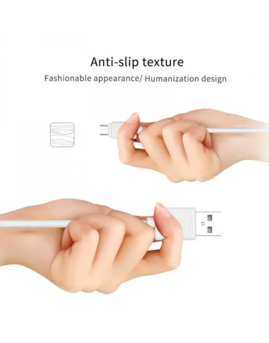 Joyroom JR-S118 Micro USB Hızlı Şarj ve Data Kablosu 1m Pembe